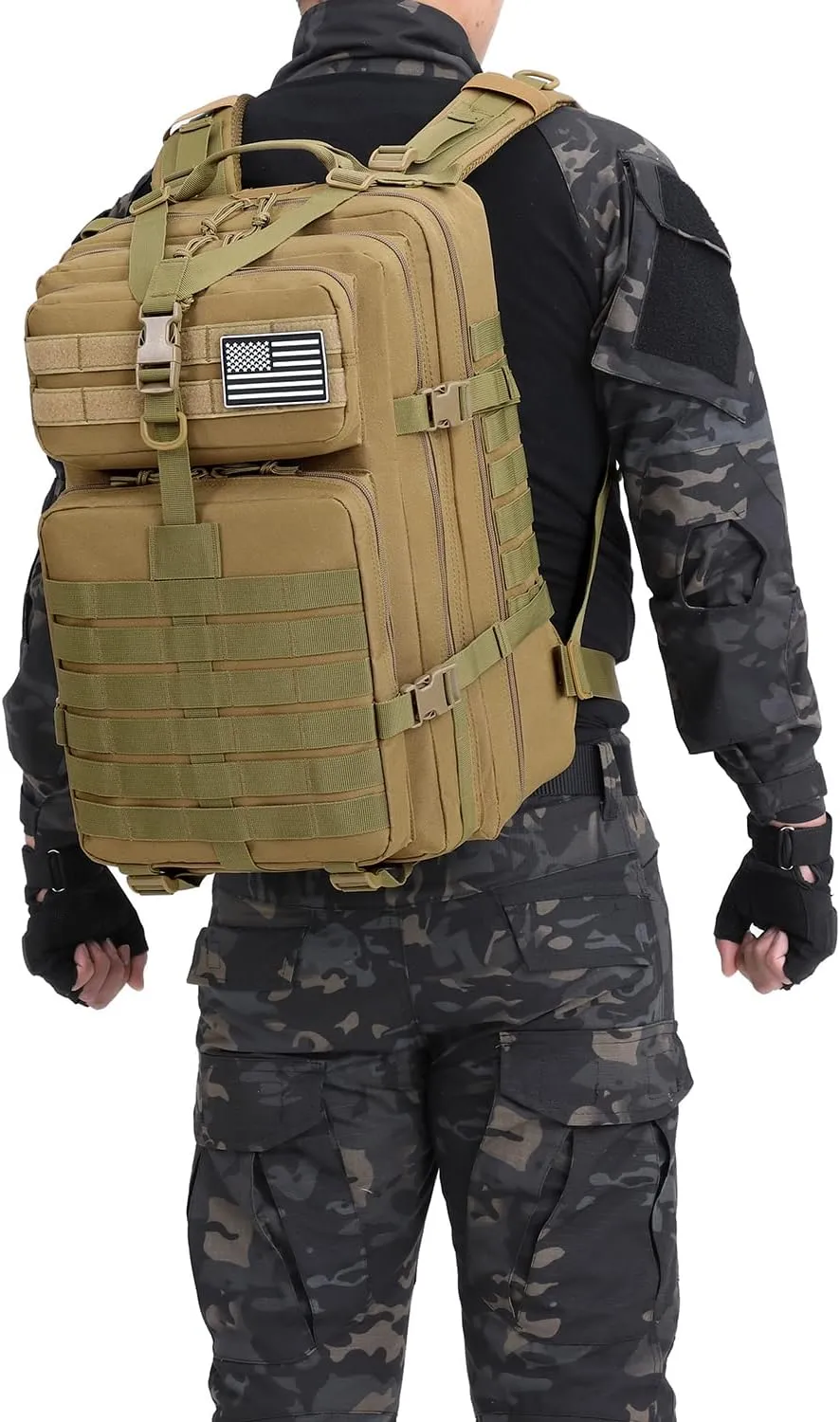 ATBP Tactical Military Rucksack Backpack Molle Hiking Daypack Hunting 45 Liters