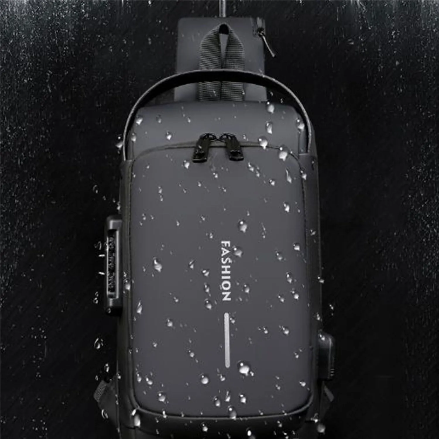 Auricz Sling Bag, New Carbon Fiber Streamline Anti Theft Sling Bag, Shoulder Backpack Crossbody Chest, Waterproof
