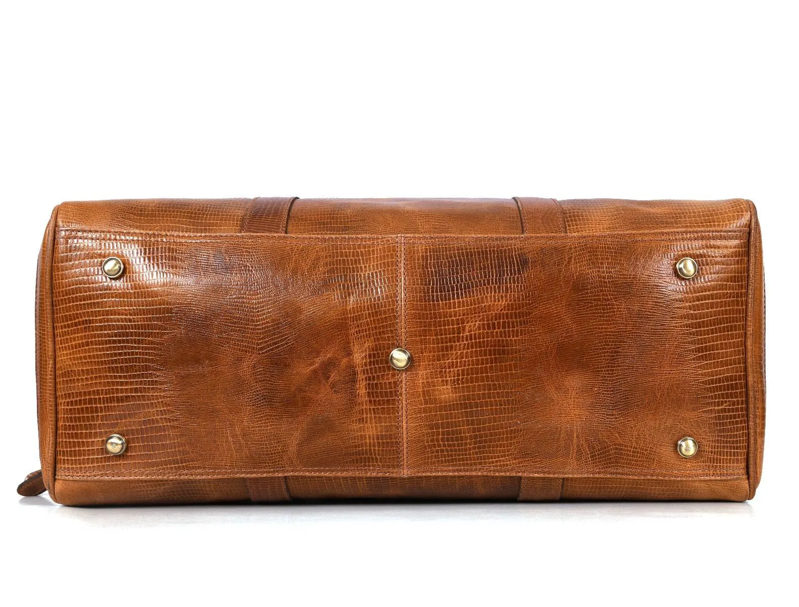 Austin Leather Overnight Bag - Cerulian