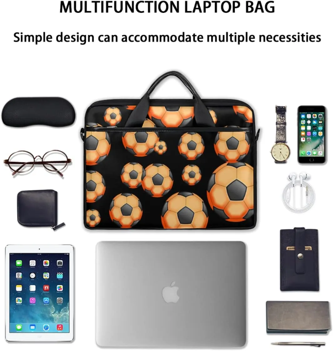 Autumn Fall Leaves Laptop Shoulder Messenger Bag Waterproof Laptop Briefcase Handle Padded Strap