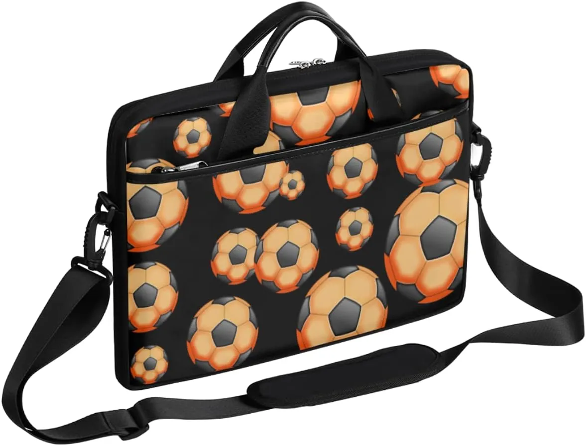 Autumn Fall Leaves Laptop Shoulder Messenger Bag Waterproof Laptop Briefcase Handle Padded Strap
