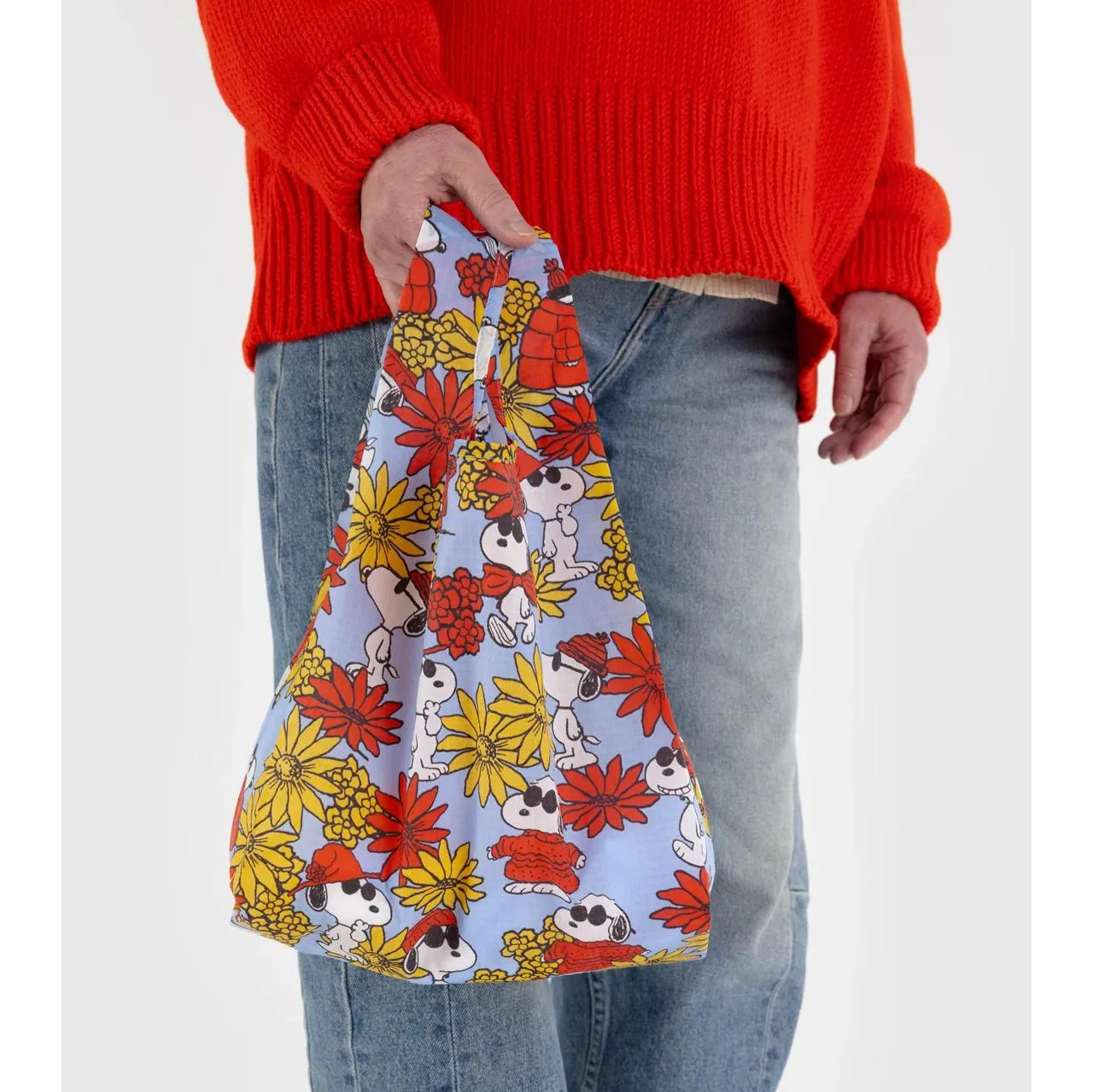 Baby Reusable Tote: Floral Snoopy
