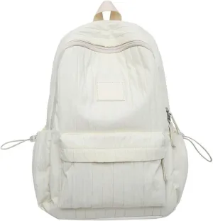 Back Packs，Aesthetic Pleated Backpack Large Capacity Casual Daypacks Travel Bag Student School Bag Versatile Backpack for Girl