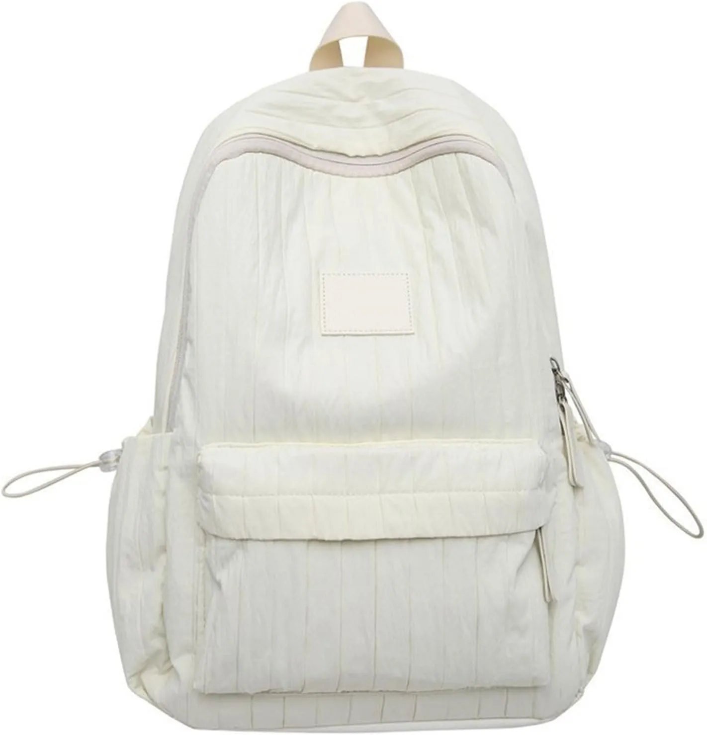 Back Packs，Aesthetic Pleated Backpack Large Capacity Casual Daypacks Travel Bag Student School Bag Versatile Backpack for Girl