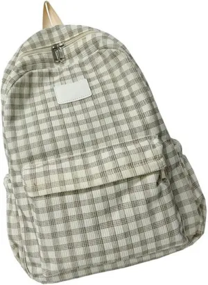 Back Packs，Large Capacity Backpack Teens Corduroy Lattice Daypacks Student School Bag Harajukus Backpack Travel Bag for Daily