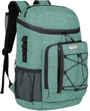 Backpack Coolers Insulated Leak Proof 30 Cans, Soft Sided Insulated Cooler Bags Ice Chest Backpack for Beach Travel Camping, with Reusable Ice Packs