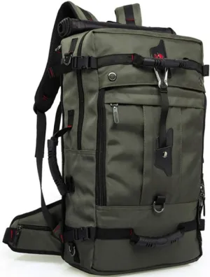 Backpack, male backpack, outdoor travel sports backpack, oversized mountaineering bag,Men， 50L, 57×33×18cm