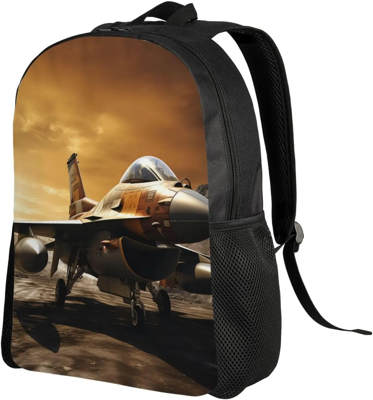 Backpack Travel Laptop Backpack For Men Women Falcon Fighter Casual Daypack Adjustable Lightweight Computer Bag