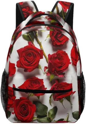 Backpack Travel Laptop Backpack for Men Women Surrounded by Roses Casual Daypack Adjustable Lightweight Computer Bag