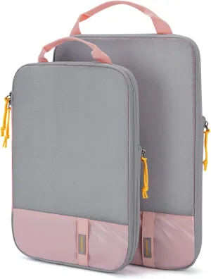 BAGSMART 6 Set Compression Packing Cubes - Lightweight Travel Essentials, Durable Luggage Organizer