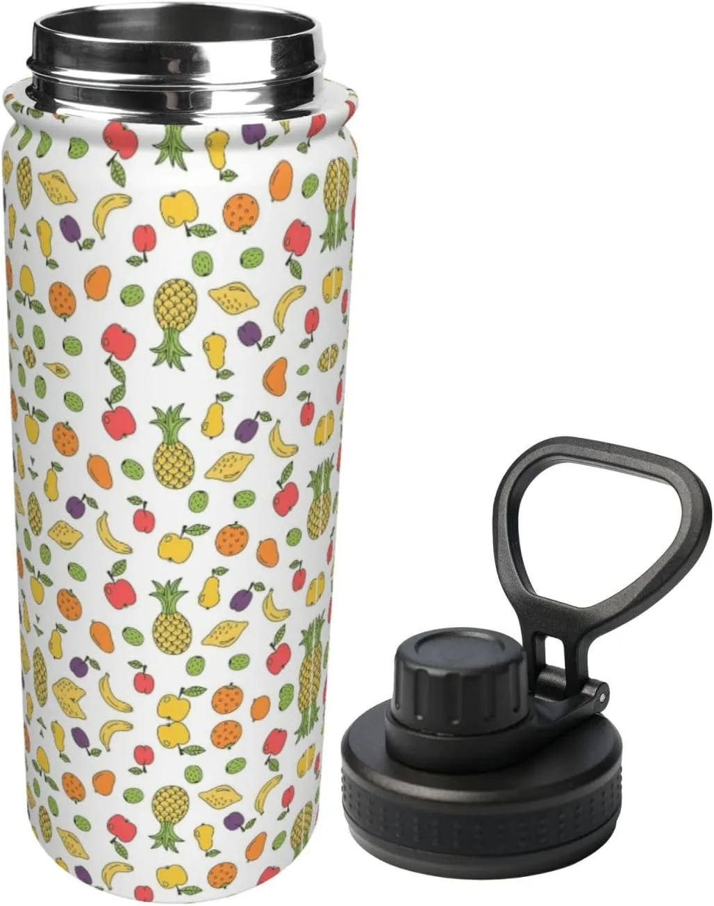 Banana Strawberry Pineapple 18oz Sports Insulated Bottle For Outdoor Activities,Your Ideal Companion Staying Hydrated