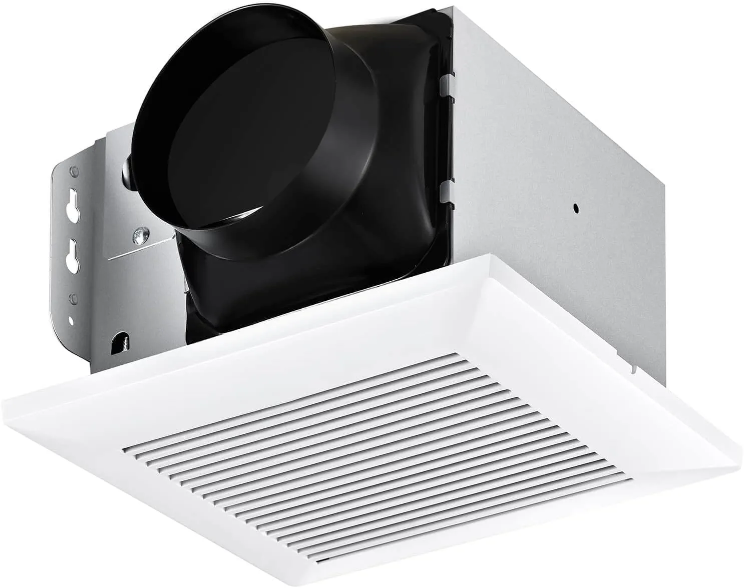 Bathroom Fan 110 CFM Very Quiet with Matel Housing, Ceiling Mount Exhaust Ventilation Fan Large Air-flow Capacity, Energy-Saving Household Bath Vent Extractor, White Plastic Grille