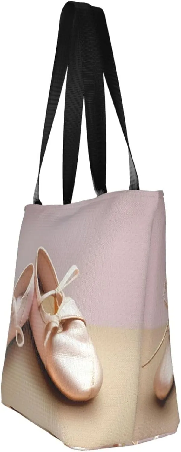 Beach Scene With Chairs Print Shoulder Tote Bag Women'S Large Size Handbag Casual Tote Shopping Bag For Women