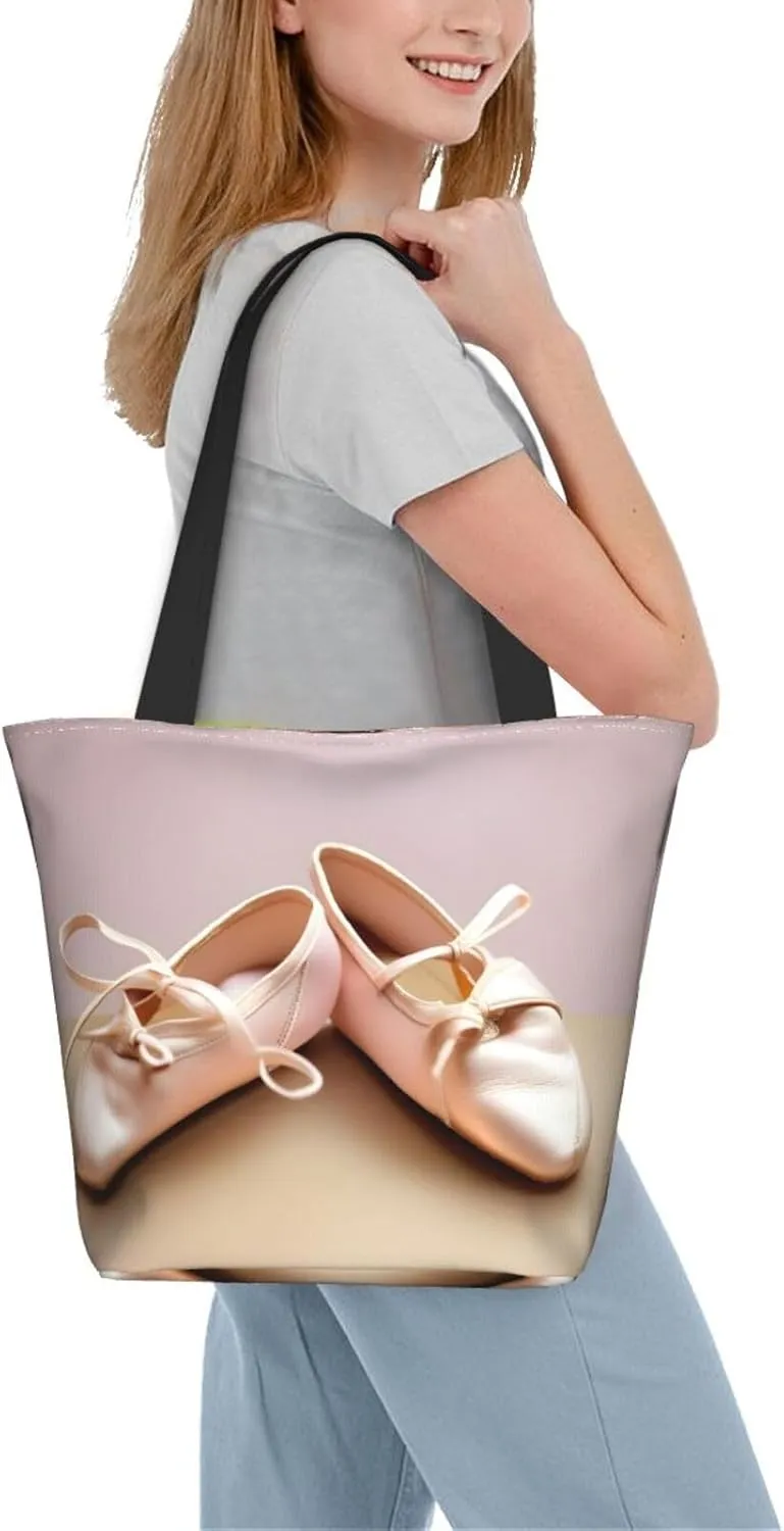 Beach Scene With Chairs Print Shoulder Tote Bag Women'S Large Size Handbag Casual Tote Shopping Bag For Women
