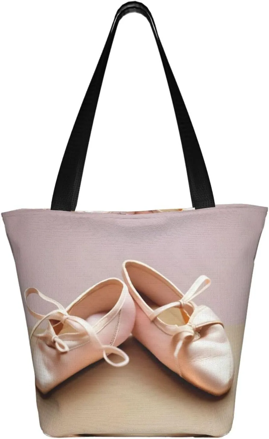 Beach Scene With Chairs Print Shoulder Tote Bag Women'S Large Size Handbag Casual Tote Shopping Bag For Women