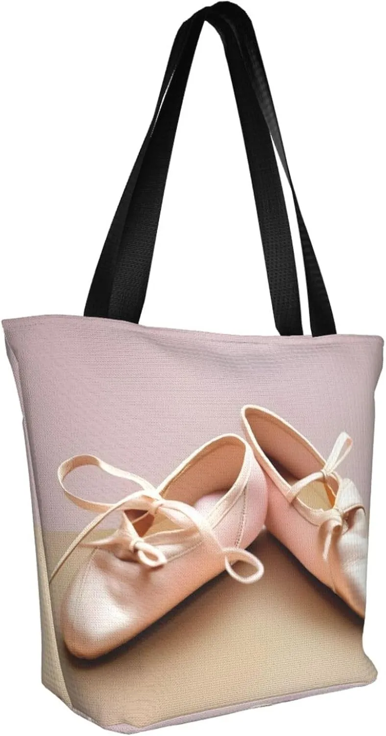 Beach Scene With Chairs Print Shoulder Tote Bag Women'S Large Size Handbag Casual Tote Shopping Bag For Women