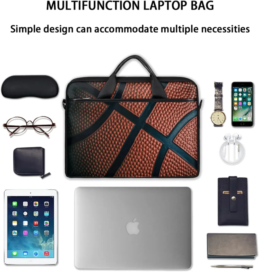 Beautiful Peacock Tail Watercolor Laptop Shoulder Messenger Bag Waterproof Laptop Briefcase with Handle Padded Strap