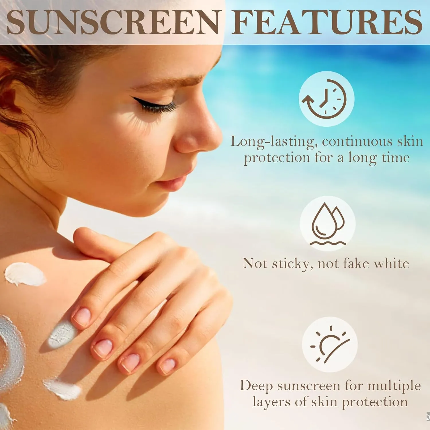 Beef Tallow Sunscreen, Sunscreen for Face, Natural Reef Safe Sunblock for Face Body, Non Greasy Clean Travel Sun Screen Sunblock for Sunmmer Outdoor Travel, 2 Packs