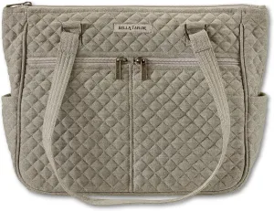Bella Taylor Everyday Tote | Lightweight Quilted Fabric Handbags for Women