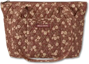 Bella Taylor Small Tote | Lightweight Quilted Fabric Purses for Women