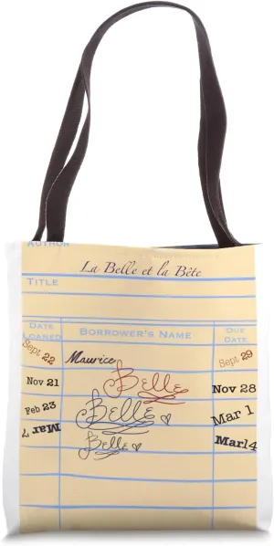 Belle’s Library Book Tote Bag