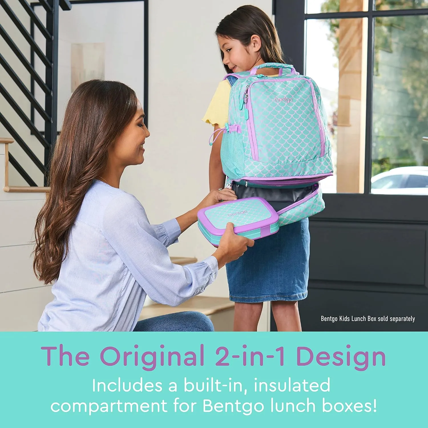 Bentgo Kids Prints 2-in-1 Backpack & Insulated Lunch Bag