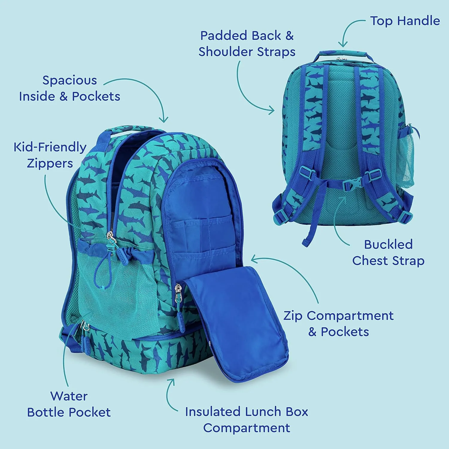 Bentgo Kids Prints 2-in-1 Backpack & Insulated Lunch Bag