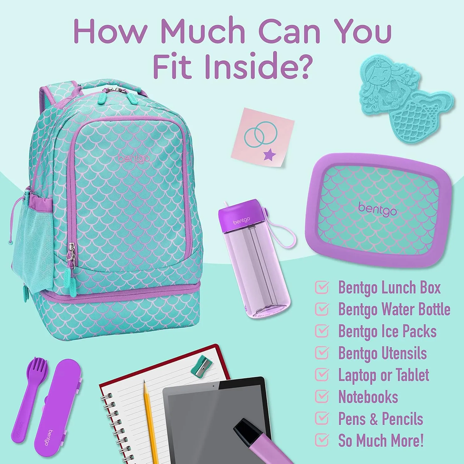 Bentgo Kids Prints 2-in-1 Backpack & Insulated Lunch Bag