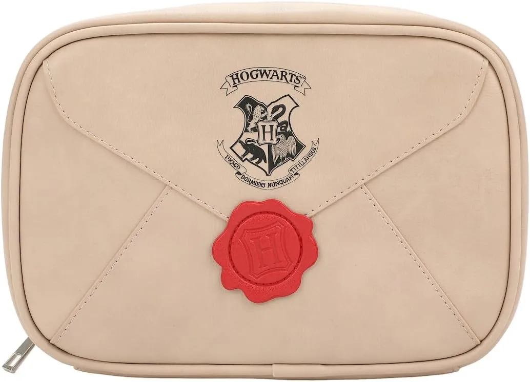 Bioworld Harry Potter Hogwarts Letter Cosmetic And Toiletries Bag