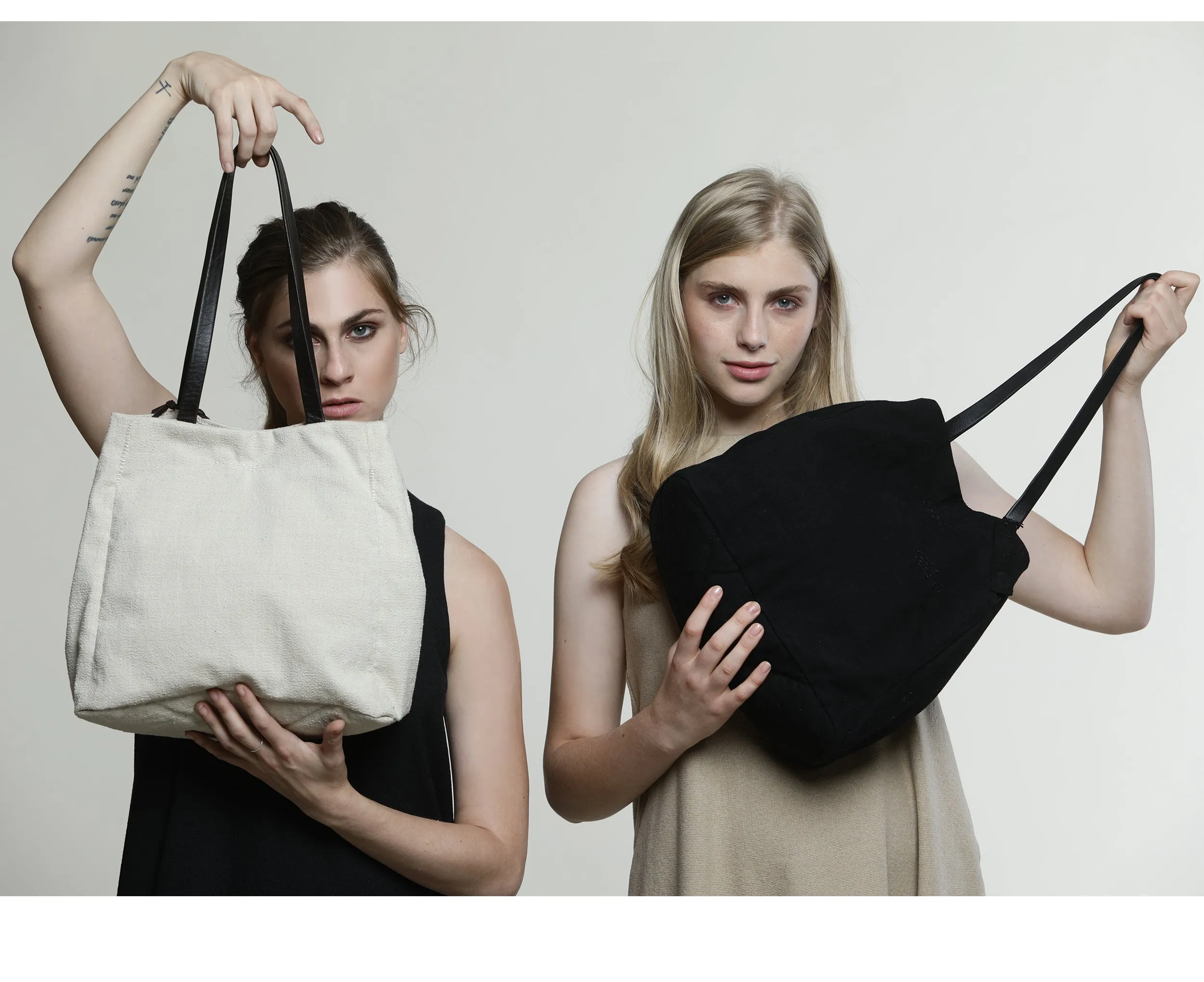 Black Cotton Tote Bag