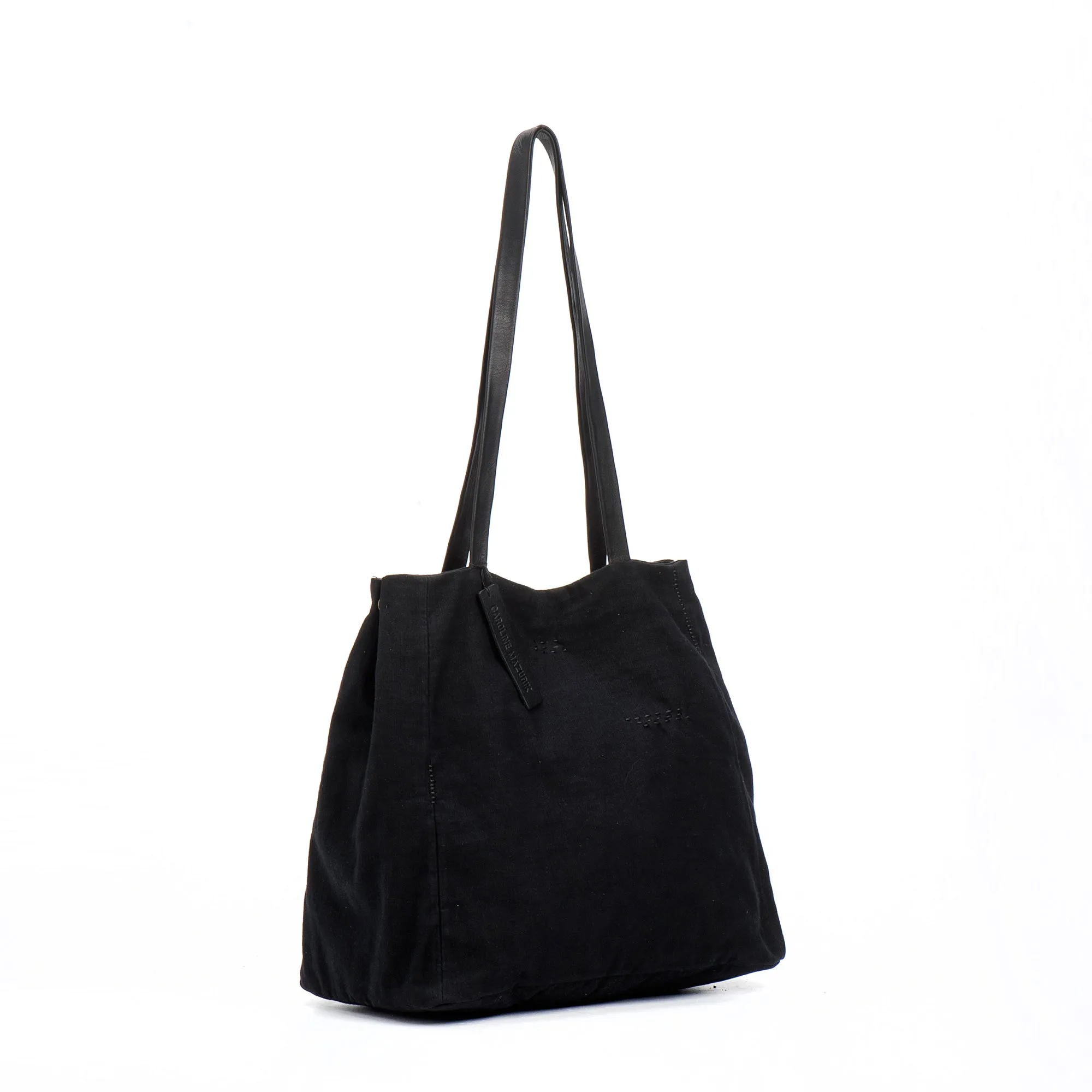 Black Cotton Tote Bag