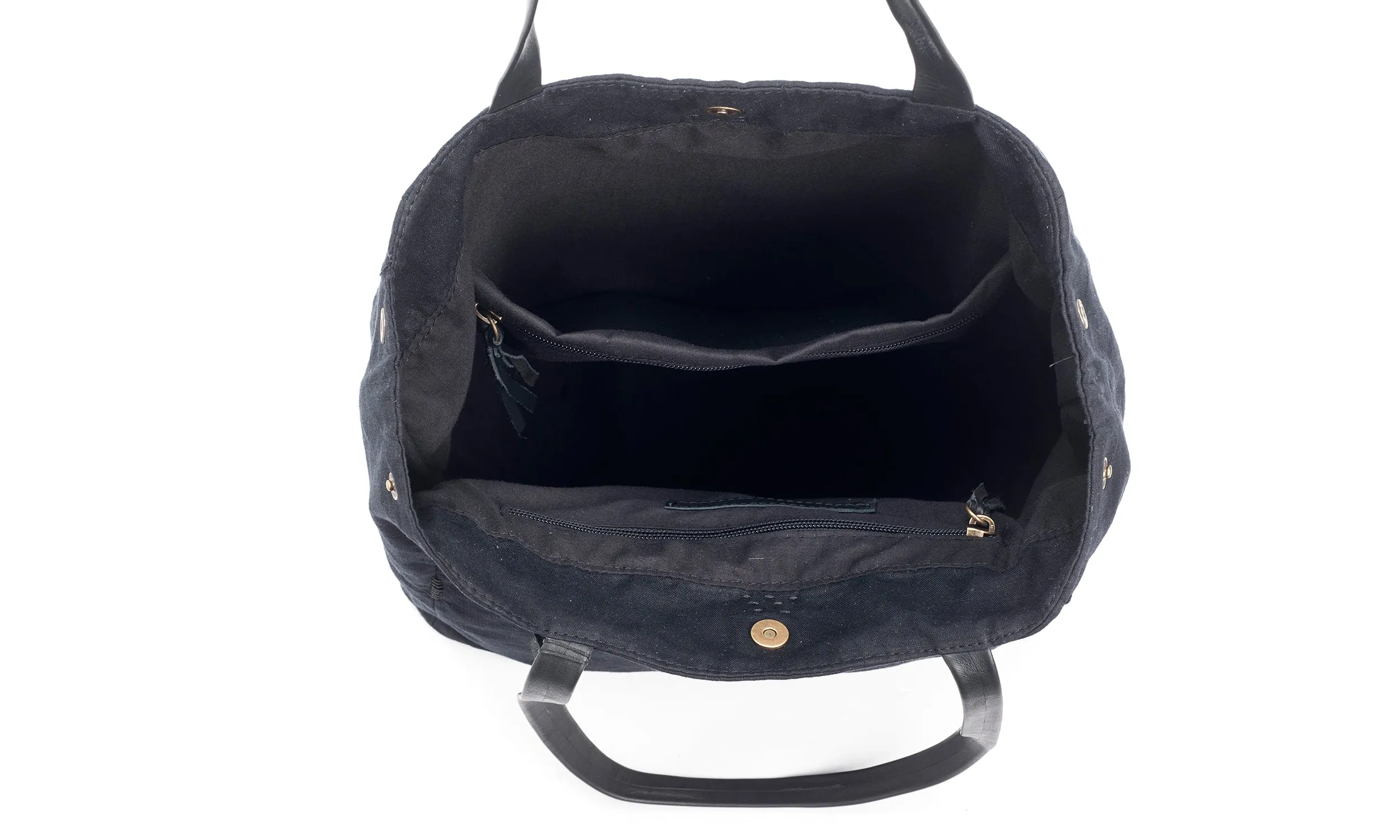 Black Cotton Tote Bag