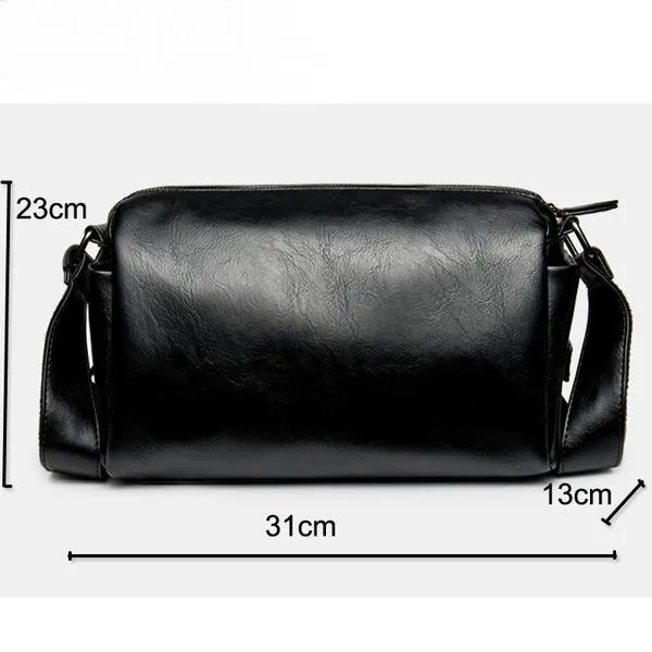 Black Crossbody Leather Bag