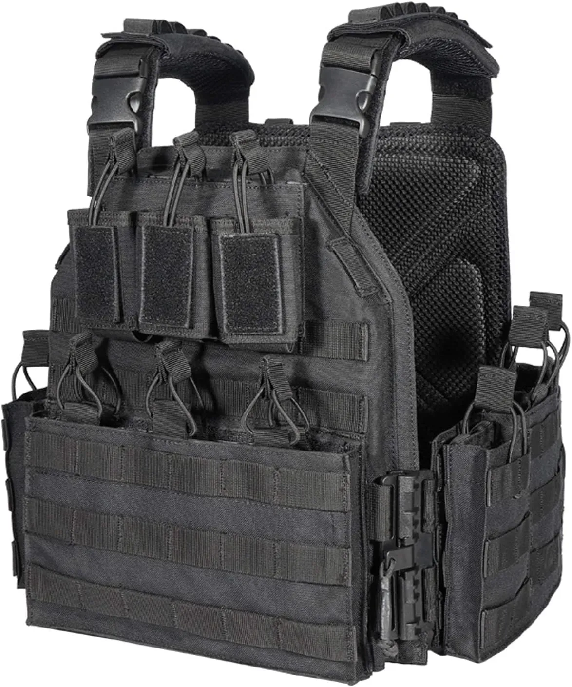 BOMTURN 1000D Tactical Vest for Men Quick Release Modular Vest Adjustable Vest Outdoor