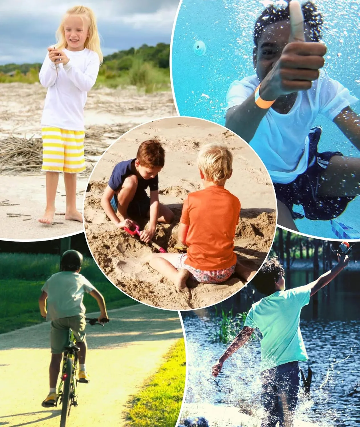 Boys Swim Shirt UPF 50  Kids Rash Guard Short Sleeve 3 Pack Youth Sun UV Protection SPF Water Fishing Top Shirts 5-18Y