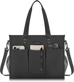 Buringer HOMESPON Large Teacher bag Nurse Bag Tote Bag for Woman Man Everything Handbag Travel Bag with Compartments Pockets