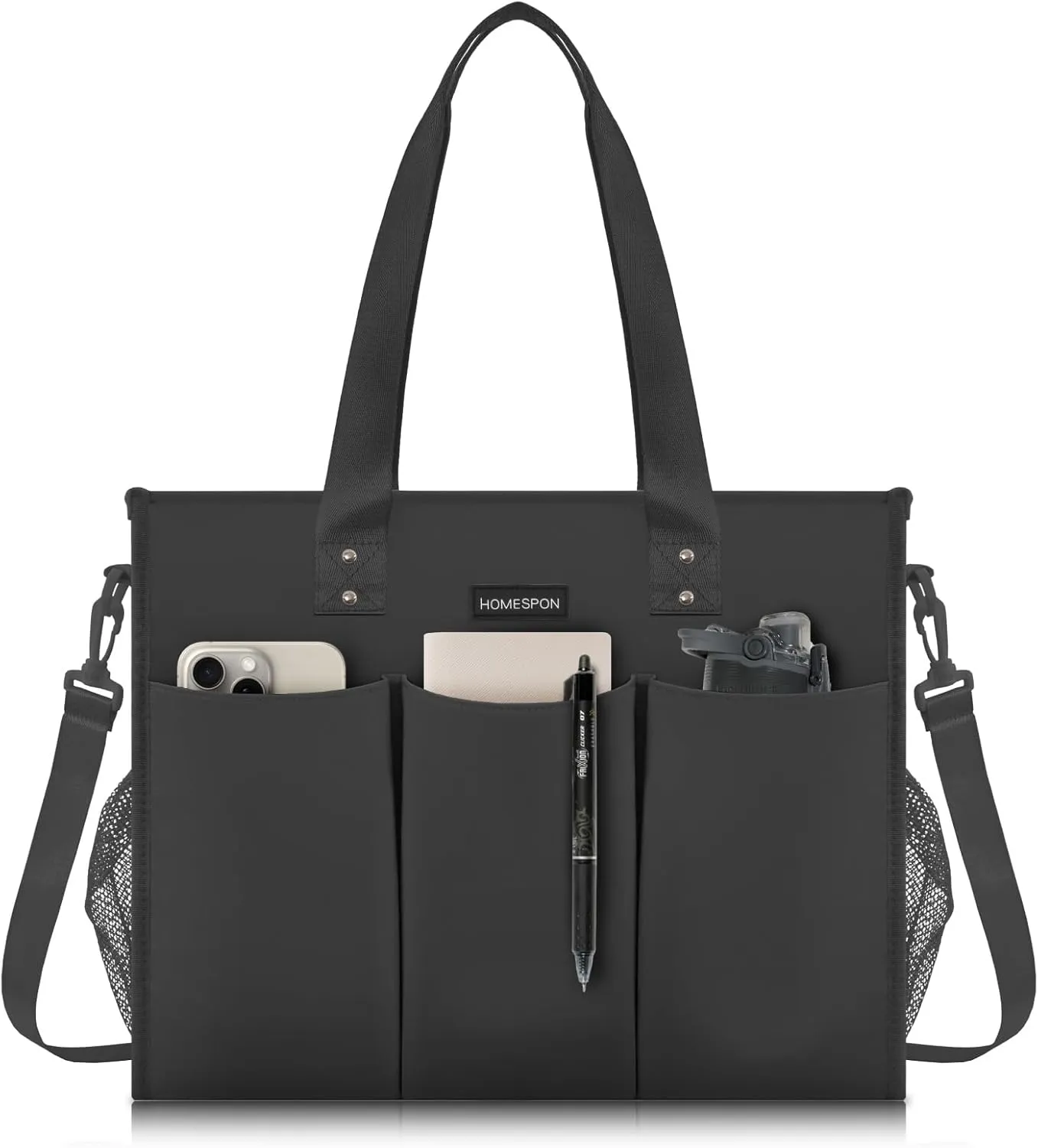 Buringer HOMESPON Large Teacher bag Nurse Bag Tote Bag for Woman Man Everything Handbag Travel Bag with Compartments Pockets