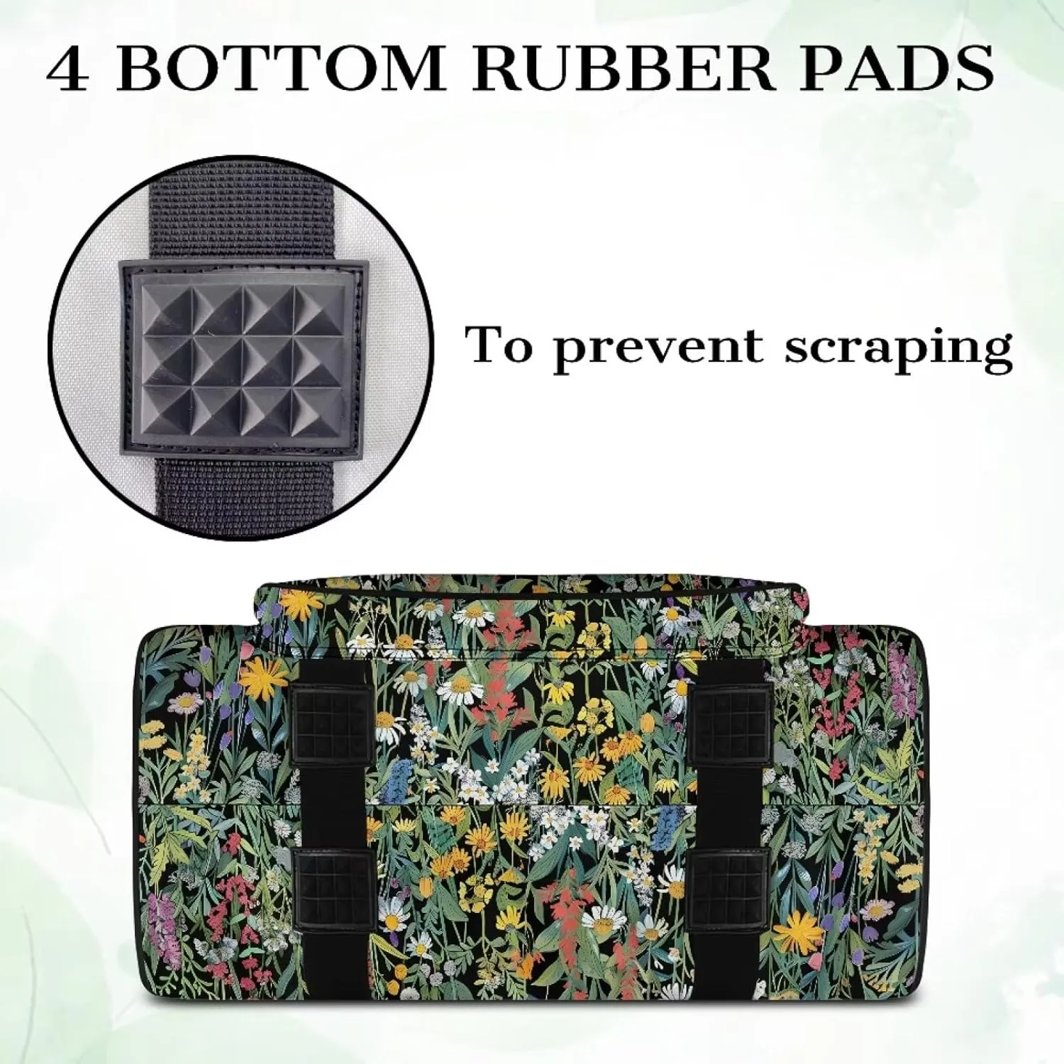 Butterfly and Floral Portable Sewing Machine Handbag Portable Tote Bag for Sewing Machine and Extra Sewing Accessories Dust Proof and Easy to Use
