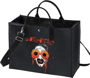 BWWKTOP Clown Movie Cosmetic Makeup Bag Movie Fans Gifts Horror Movie Zipper Pouch for Women Girls