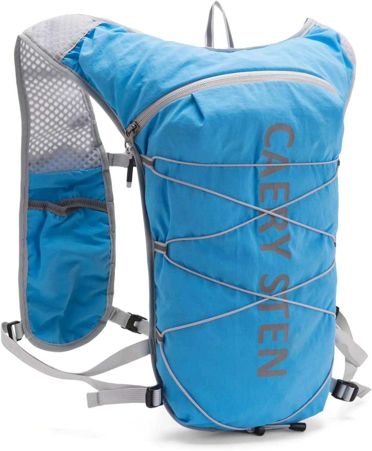 CAERY STEN Hydrated Backpack, Running Vest, paired with a 1.5L Water Bag Hiking Backpack, Suitable for Running, Hiking, Marathon, and Both Men and Women