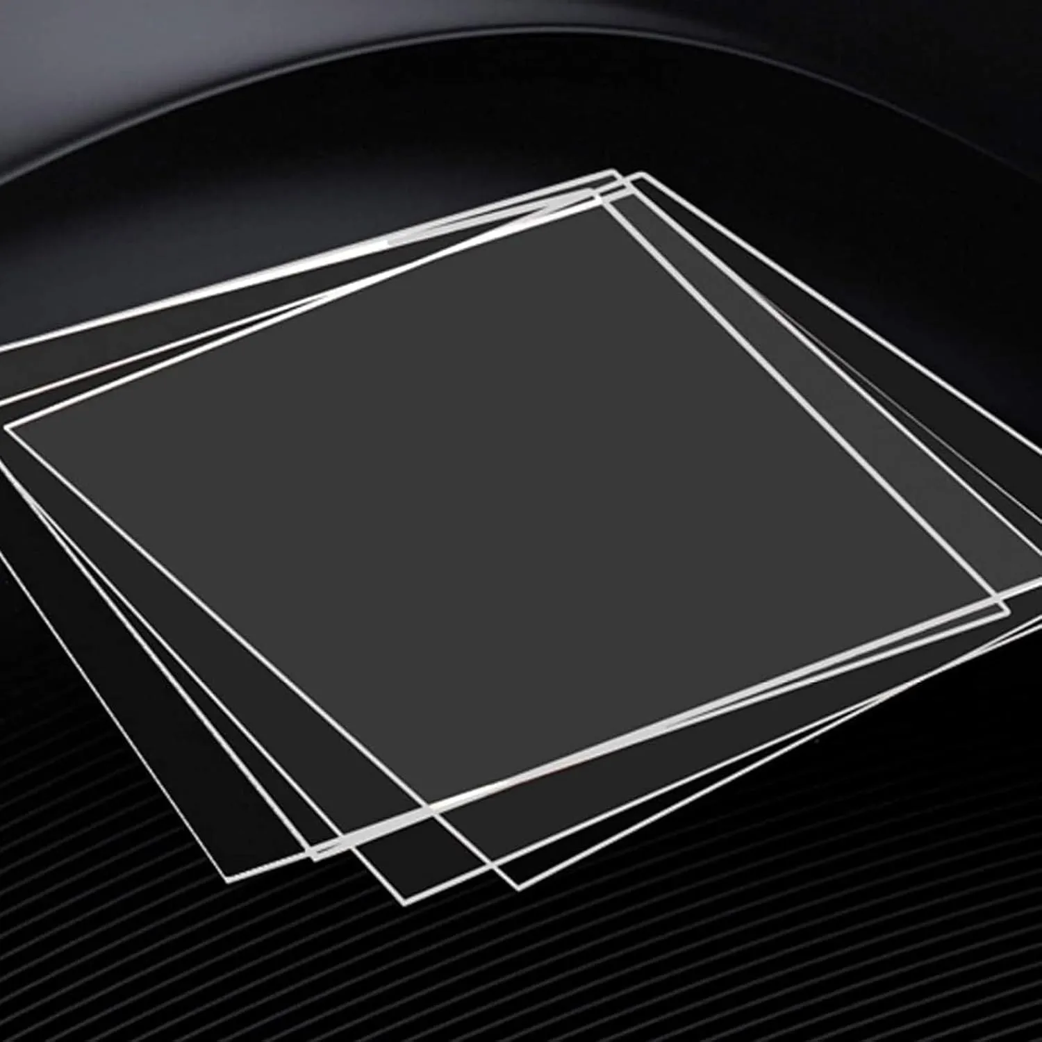 CALPALMY (2 Pack) 1/8" Thick Clear Acrylic Sheets - 18" x 24" Pre-Cut Plexiglass Sheets for Craft Projects, Signs, Display Cases, Sneeze Guard and More - Cut with Engraver, Power Saw or Hand Tools