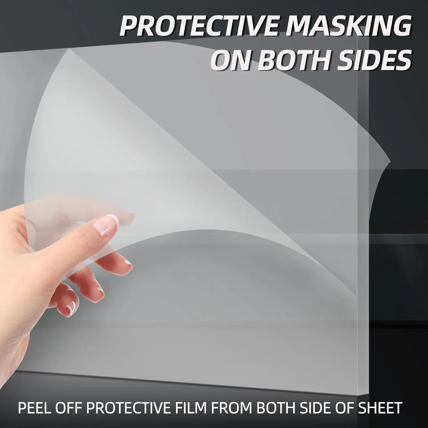 CALPALMY (2 Pack) 1/8" Thick Clear Acrylic Sheets - 18" x 24" Pre-Cut Plexiglass Sheets for Craft Projects, Signs, Display Cases, Sneeze Guard and More - Cut with Engraver, Power Saw or Hand Tools