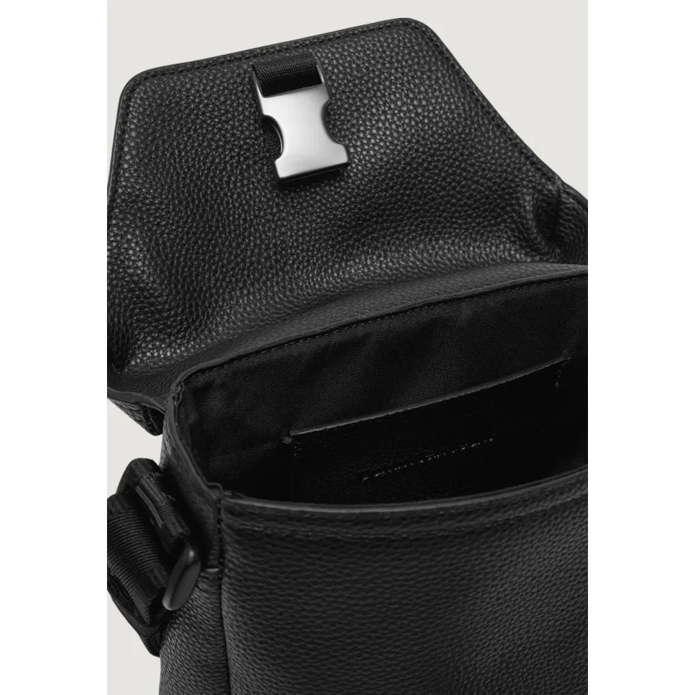 Calvin Klein Black Polyethylene Messenger Bag
