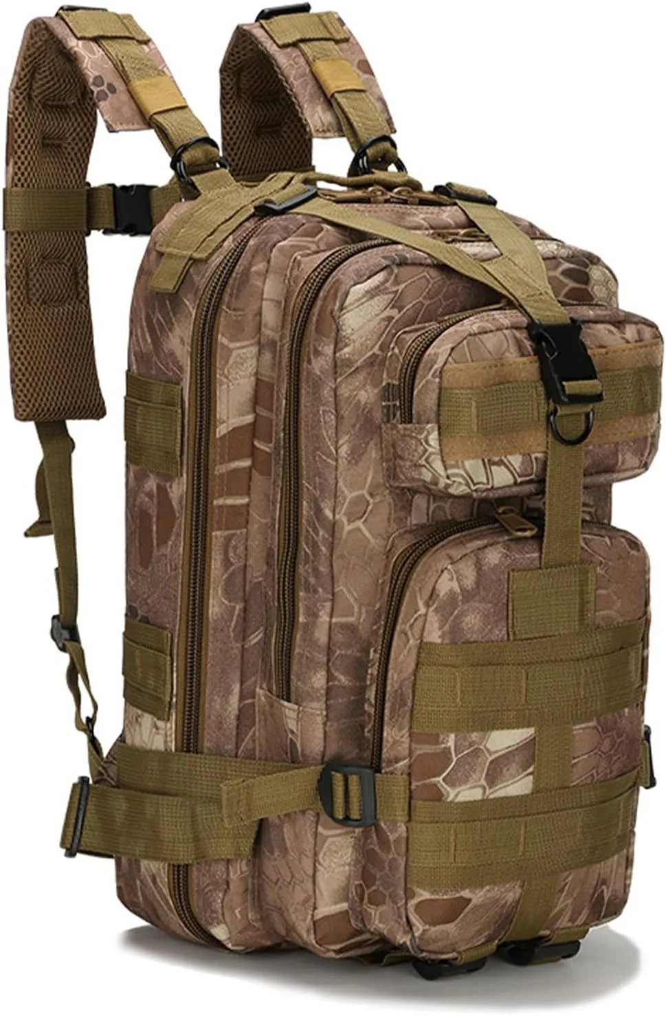 Camouflage Outdoor Hiking Bag Camo Camping Hunting Backpack Double Zipper Sports Pack Training Equipment