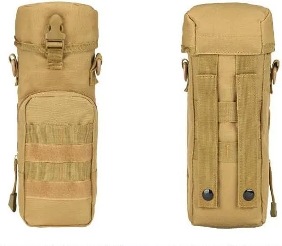 Camping And Cycling Outdoor Waist Pack Water Kettle Bag Hanging Bag Crossbody Belt Bag Multifunctional Shoulder Bag (Jungle Camouflage)