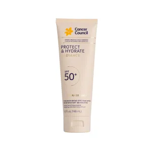 Cancer Council Protect & Hydrate Radiance Body Sunscreen SPF50 , Shimmer Finish Sun Care, Broad Spectrum UVA/UVB Sun Protection, Water Resistant, Paraben & Fragrance Free, Water Resistant, 5fl. oz.
