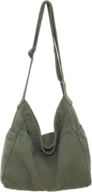 Canvas Tote Bag for Women Messenger Crossbody Handbags Hobo Purses for Women Shoulder Bag Men