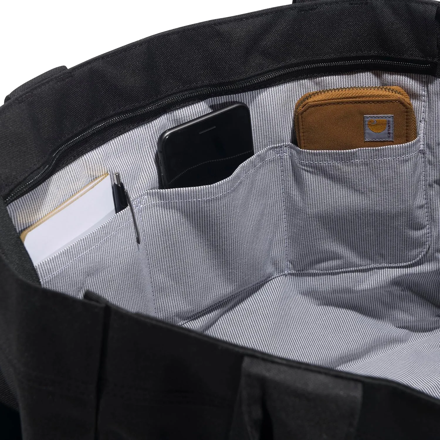 Carhartt Horizontal Zip, Durable Water-Resistant Tote Bag with Zipper Closure