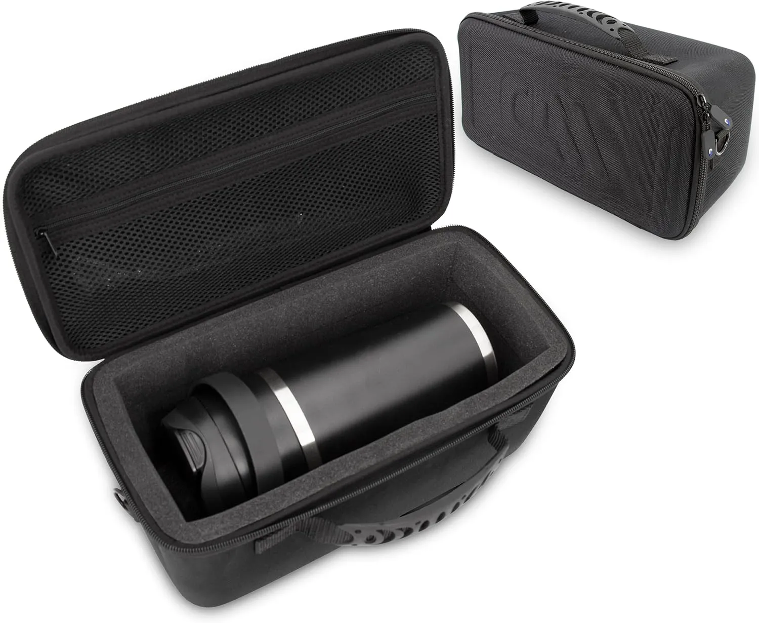CASEMATIX Travel Blender Case Compatible With Nutribullet Flip Portable Blender and Accessories, Impact Resistant Case With Shoulder Strap For Hiking, Traveling and Storage