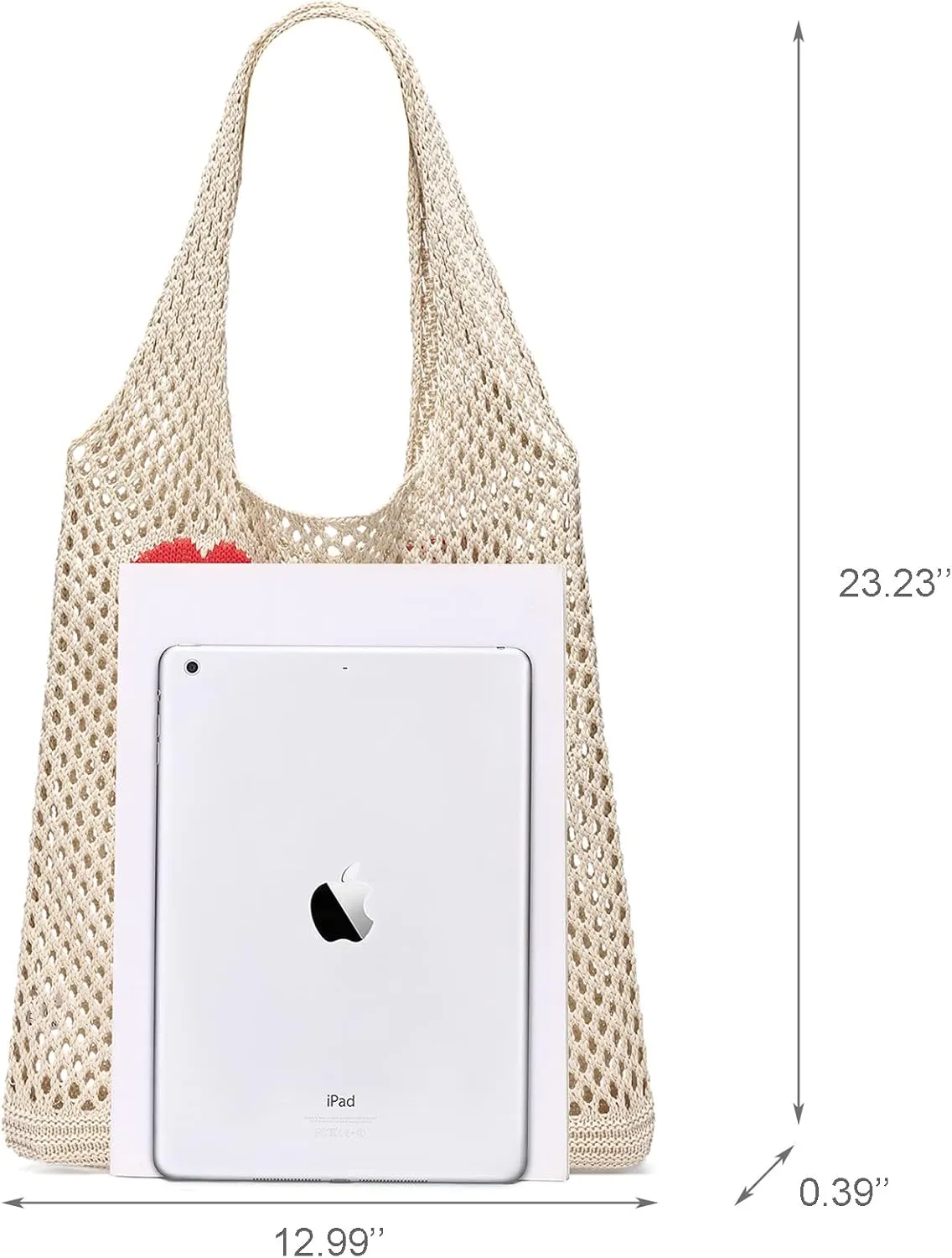 CATMICOO Crochet Beach Bag Tote: Small Knit Bag Summer Shoulder Bag for Vacation